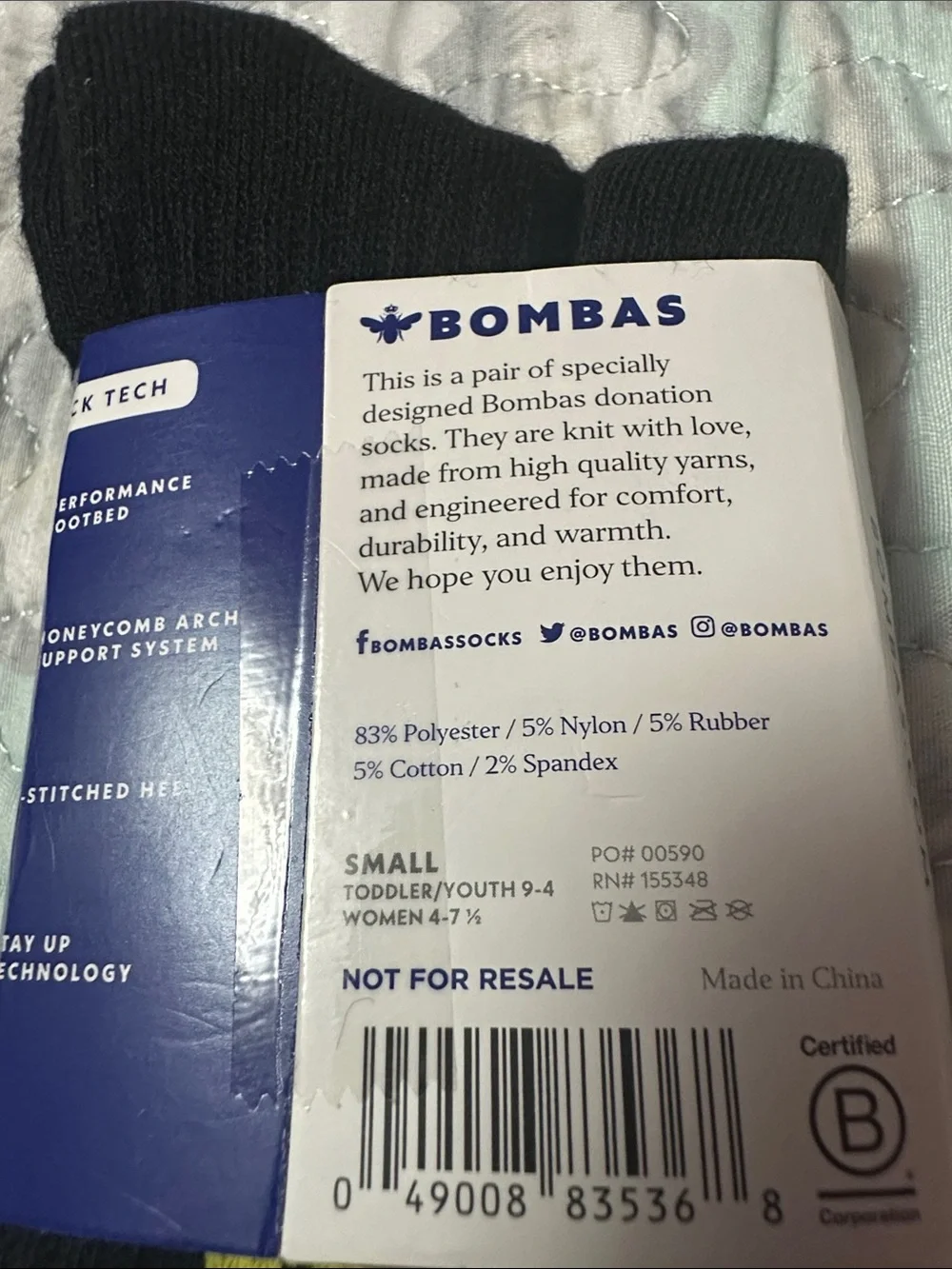 Bombas Socks lot (3) size small